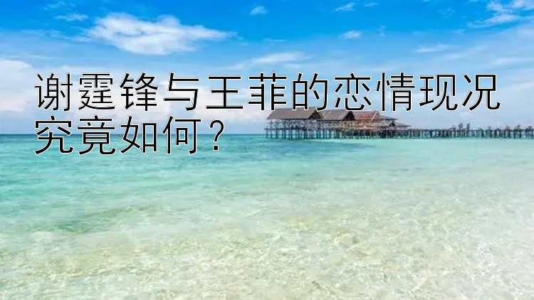 谢霆锋与王菲的恋情现况究竟如何？