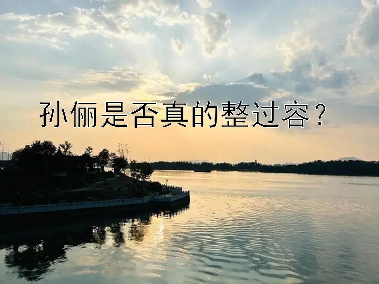 孙俪是否真的整过容？