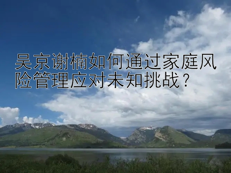 吴京谢楠如何通过家庭风险管理应对未知挑战？