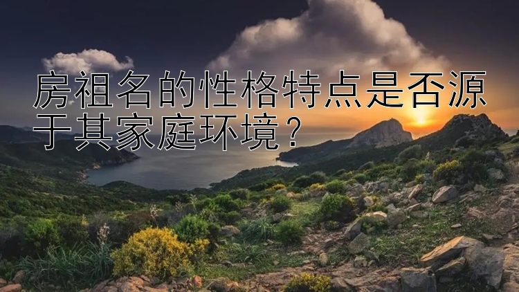 房祖名的性格特点是否源于其家庭环境？