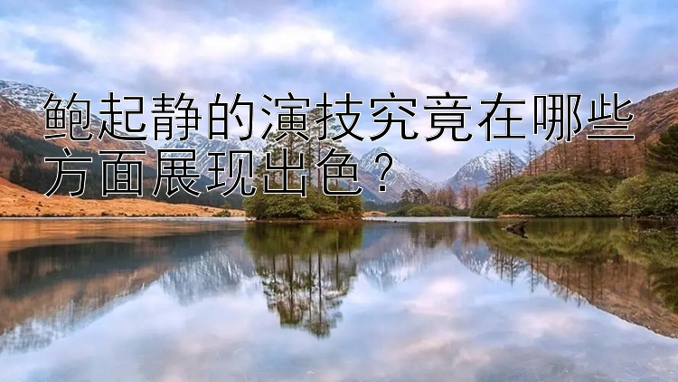 鲍起静的演技究竟在哪些方面展现出色？