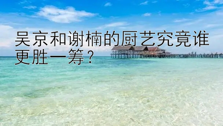 吴京和谢楠的厨艺究竟谁更胜一筹？