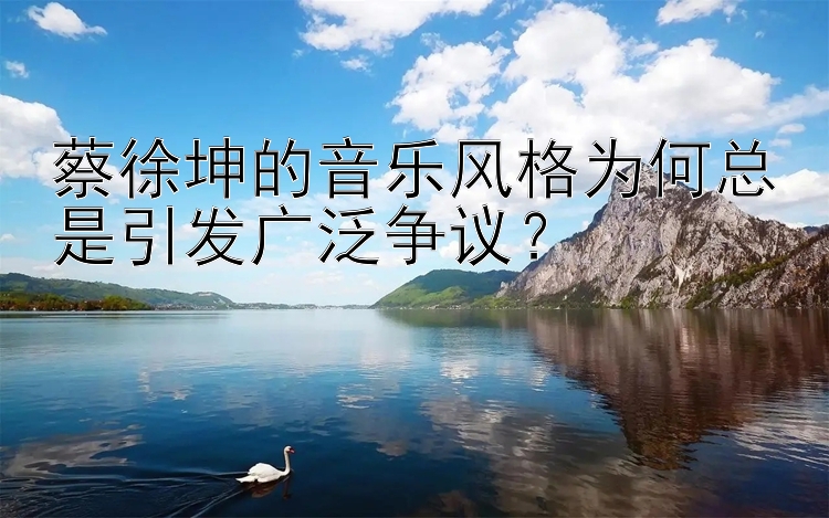 蔡徐坤的音乐风格为何总是引发广泛争议？